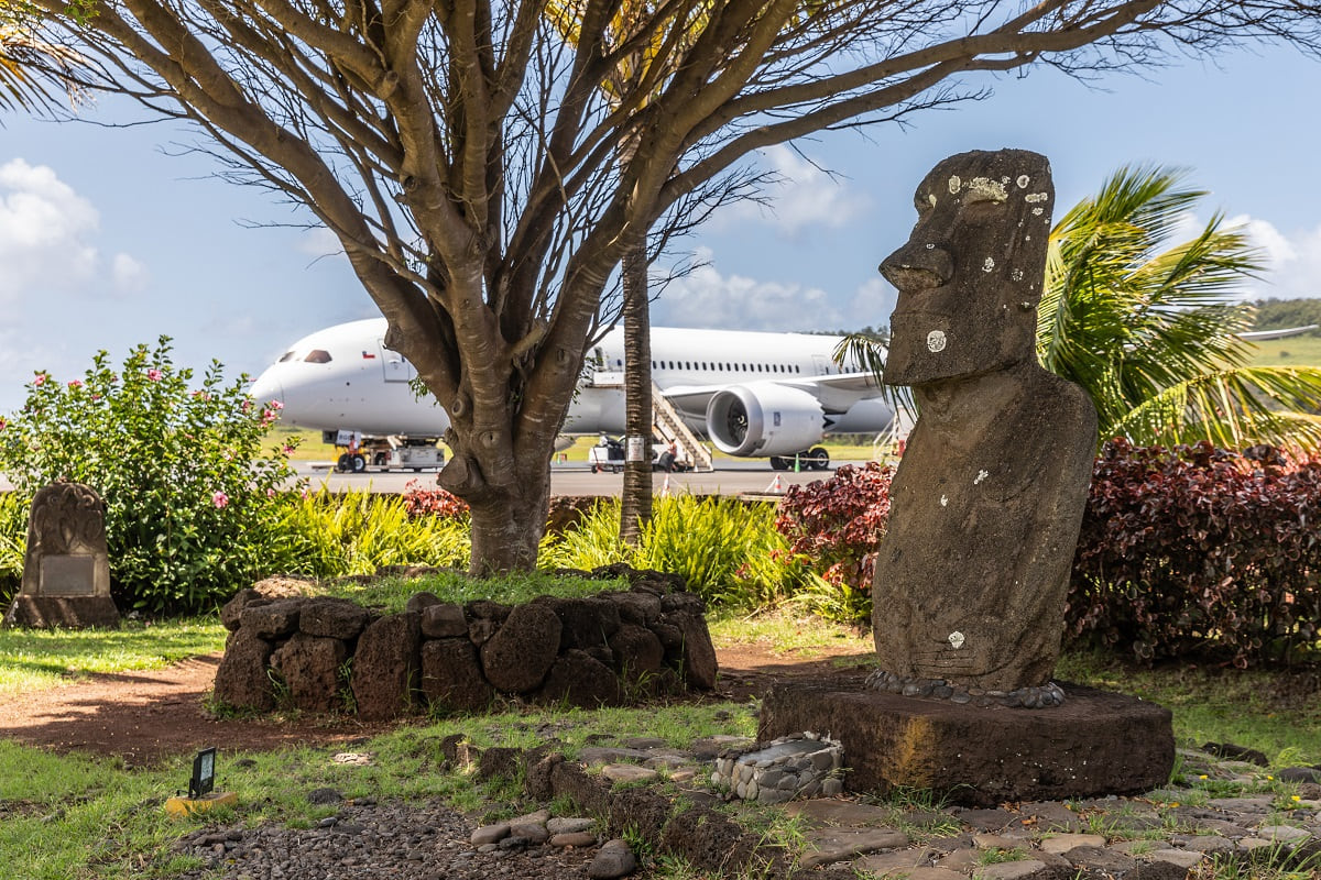 Arrival at Hanga Roa airport on Easter Island