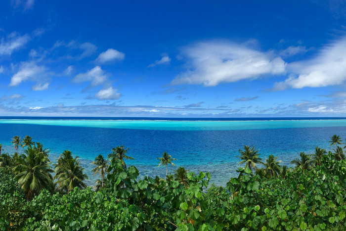 Atemberaubende Landschaft - Meerblick in Huahine, Französisch-Polynesien