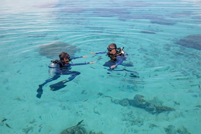 Underwater adventure in Bora Bora