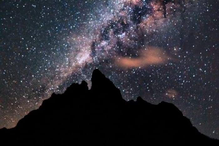 Starry skies in Bora Bora