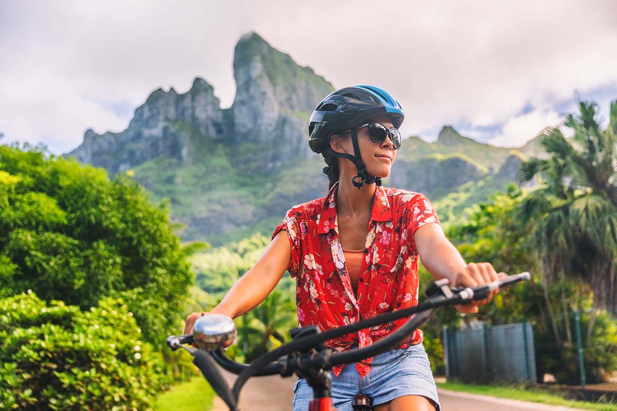 Fahrradverleih, ein günstiges Fortbewegungsmittel auf Bora Bora