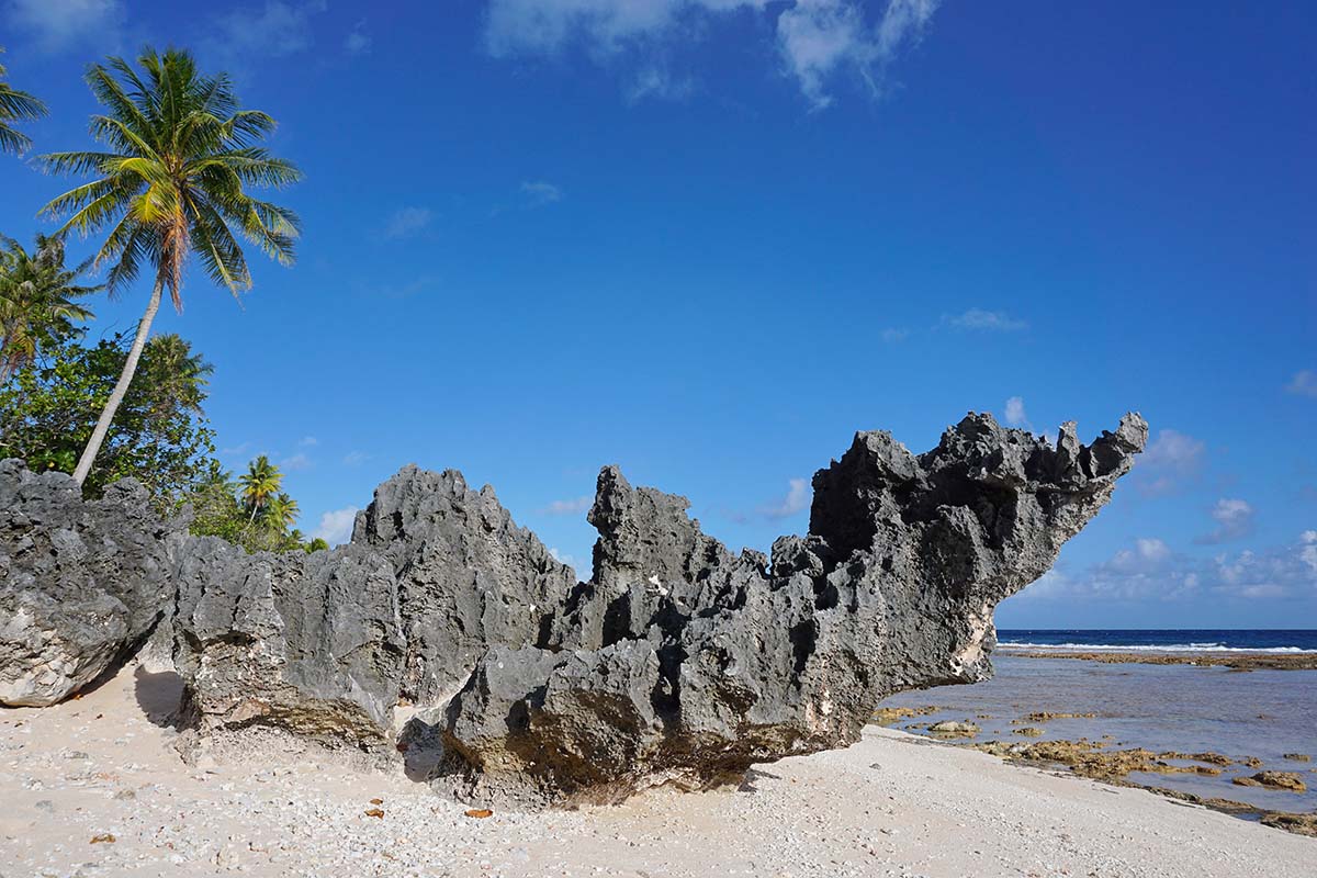 Beach of the Bell of Hina in Tikehau, French Polynesia