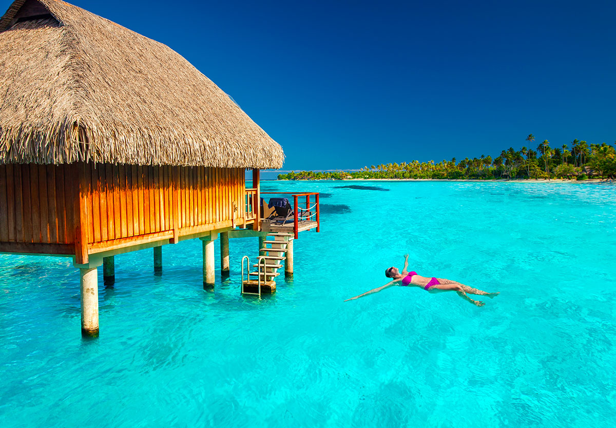 Hotels in Französisch-Polynesien: Die schönsten Überwasser-Bungalows