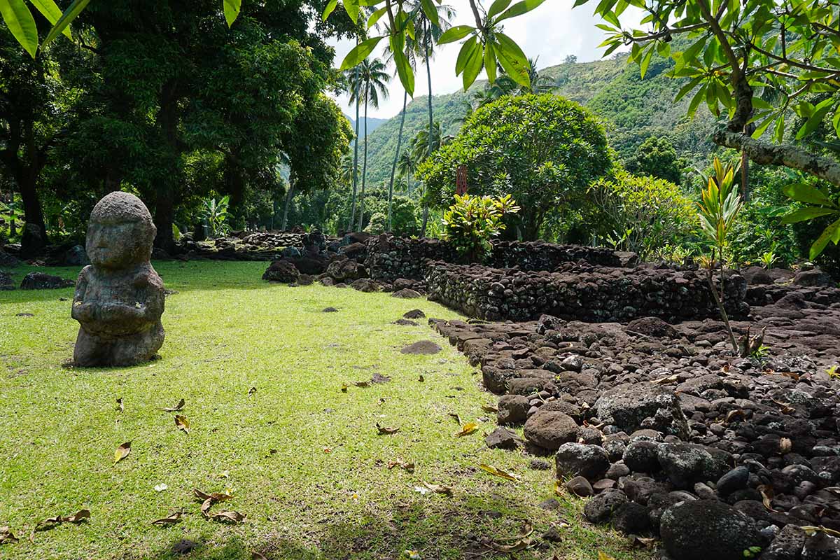 Arahurahu Marae in Tahiti, Französisch-Polynesien