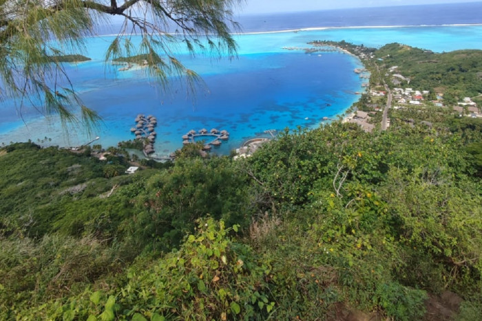 View of the Bora Bora lagoon