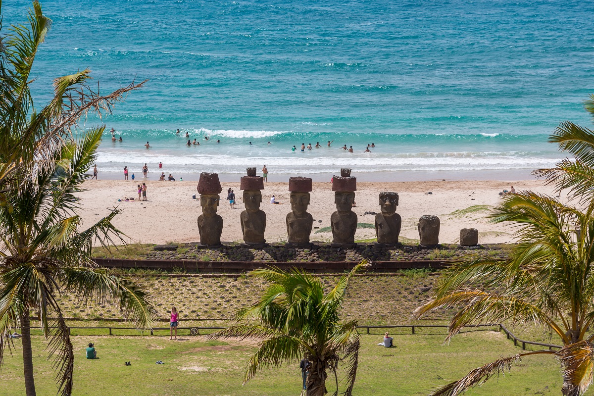 Plages de l'île de Pâques : A l'ombre des Moai