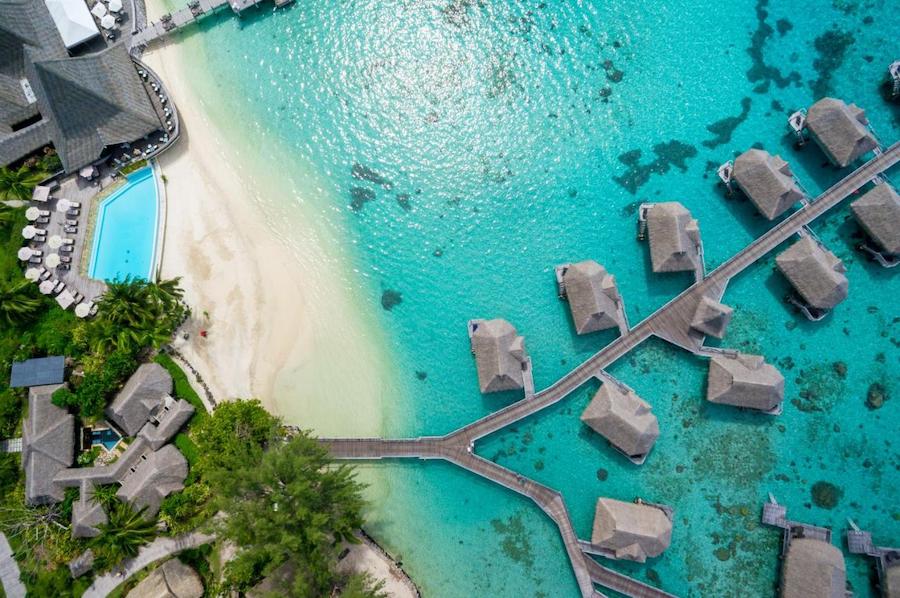 Hotels in Französisch-Polynesien: Bungalows auf Moorea