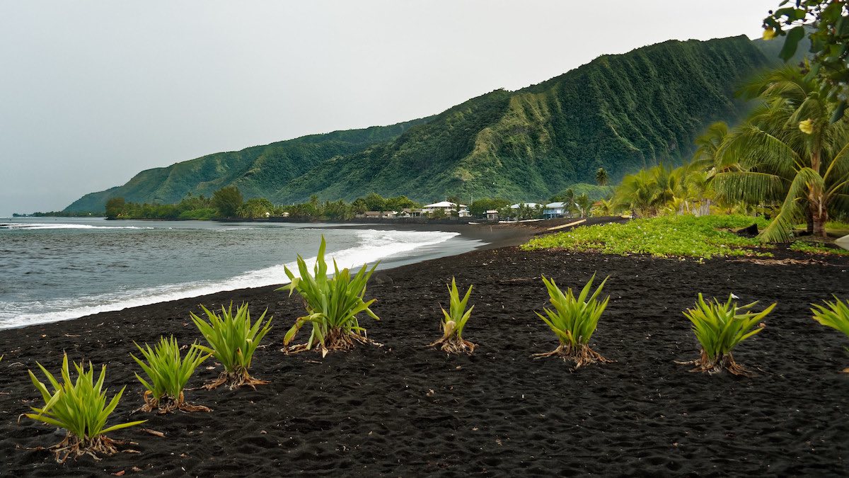Plage de Taharuu à Tahiti - Creative Commons - Auteur : Lyle Rains