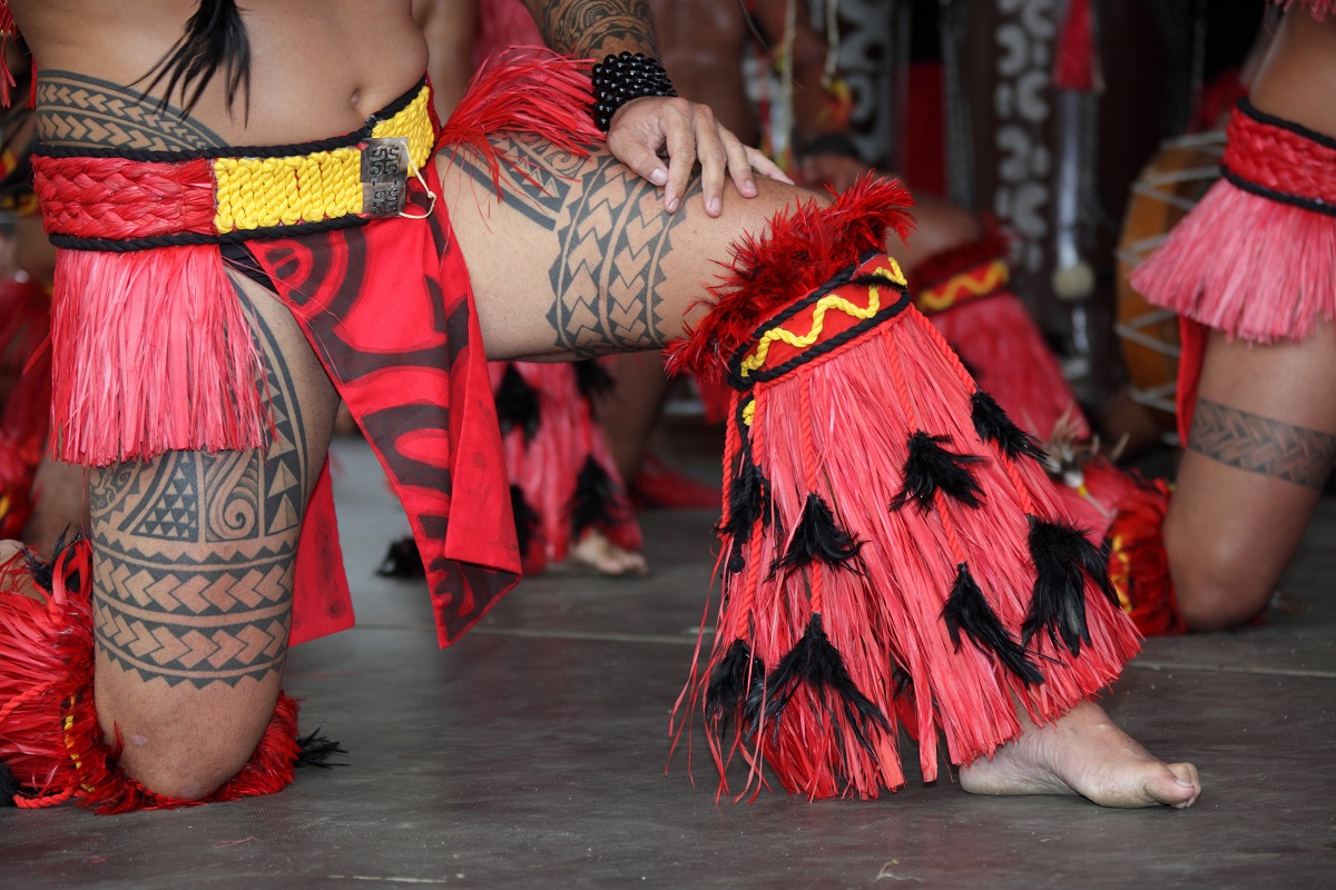 Tätowierte Motive, Tahiti, Französisch-Polynesien