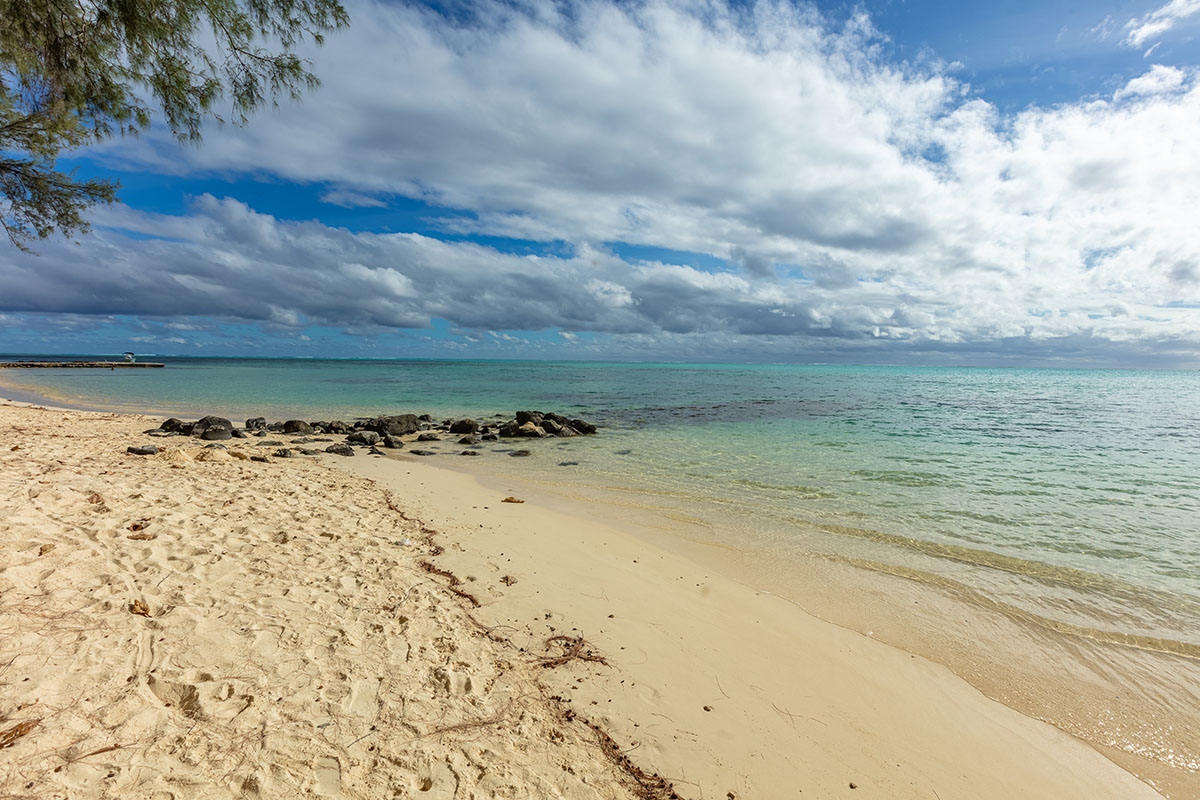 Tiahura Strand in Moorea, Französisch-Polynesien