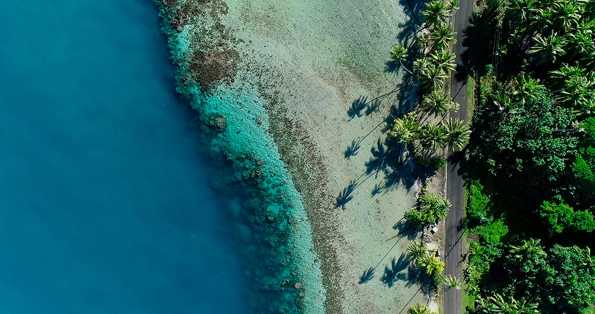 Luftbild von Maupiti